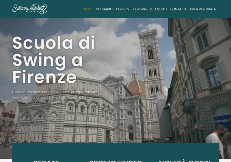 Home di Swing Studio 22 con le azioni della stagione in primo piano